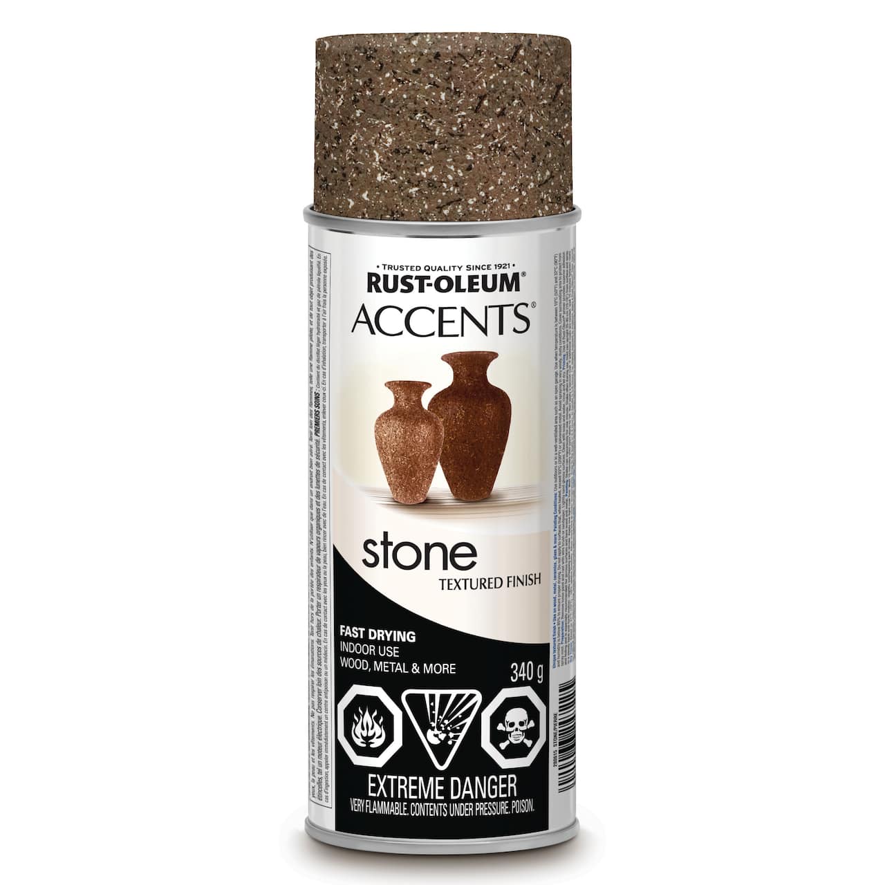 Peinture en aérosol à fini texturé de pierre Accents de Rust-Oleum
